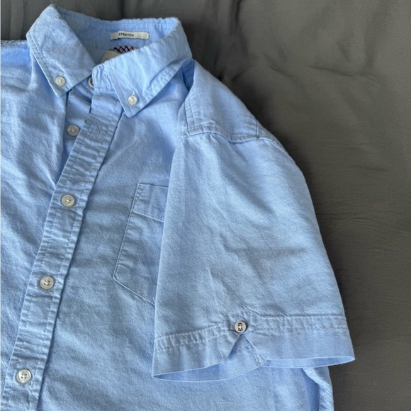 Ben Sherman Soft Blue Cotton Blend Button Down Shirt - Picture 4 of 5